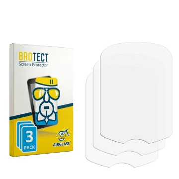 Parte frontal de un envase de producto con el logotipo de la marca BROTECT. Al lado está el protector de pantalla correspondie