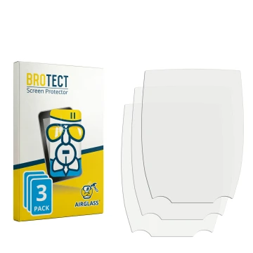 Parte frontal de un envase de producto con el logotipo de la marca BROTECT. Al lado está el protector de pantalla correspondie