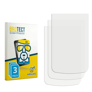 Parte frontal de un envase de producto con el logotipo de la marca BROTECT. Al lado está el protector de pantalla correspondie