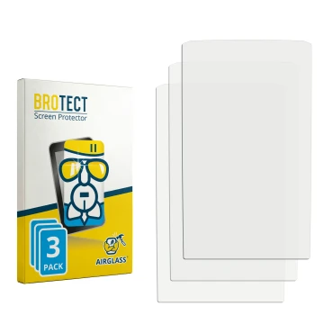 Parte frontal de un envase de producto con el logotipo de la marca BROTECT. Al lado está el protector de pantalla correspondie