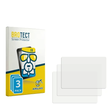 Parte frontal de un envase de producto con el logotipo de la marca BROTECT. Al lado está el protector de pantalla correspondie