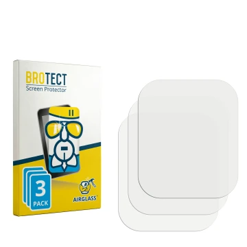 Parte frontal de un envase de producto con el logotipo de la marca BROTECT. Al lado está el protector de pantalla correspondie
