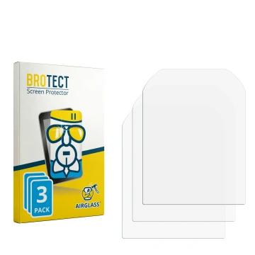 Parte frontal de un envase de producto con el logotipo de la marca BROTECT. Al lado está el protector de pantalla correspondie