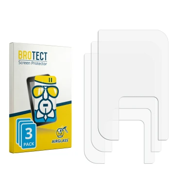 Parte frontal de un envase de producto con el logotipo de la marca BROTECT. Al lado está el protector de pantalla correspondie