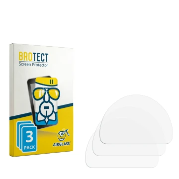 Parte frontal de un envase de producto con el logotipo de la marca BROTECT. Al lado está el protector de pantalla correspondie