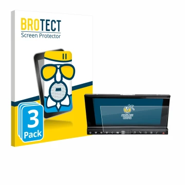 Parte frontal de un envase de producto con el logotipo de la marca BROTECT. Al lado se muestra el dispositivo DS 7 Crossback I