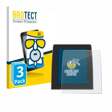 Parte frontal de un envase de producto con el logotipo de la marca BROTECT. Al lado se muestra el dispositivo Renault Clio 5 2