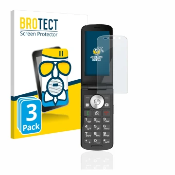 Parte frontal de un envase de producto con el logotipo de la marca BROTECT. Al lado se muestra el dispositivo Emporia TOUCHsma