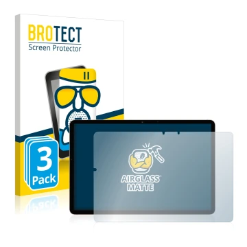 Parte frontal de un envase de producto con el logotipo de la marca BROTECT. Al lado se muestra el dispositivo Samsung Galaxy T