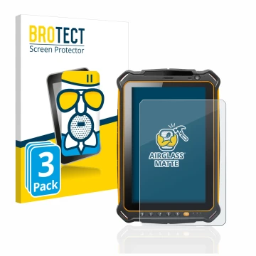 Parte frontal de un envase de producto con el logotipo de la marca BROTECT. Al lado se muestra el dispositivo i.safe MOBILE IS