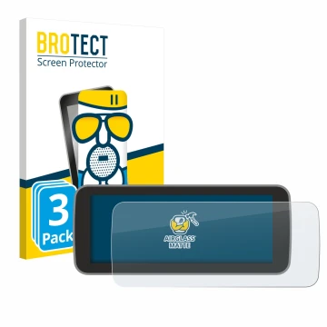 Parte frontal de un envase de producto con el logotipo de la marca BROTECT. Al lado se muestra el dispositivo Fiat 500 E Uconn