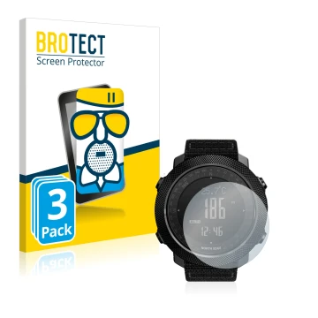 Parte frontal de un envase de producto con el logotipo de la marca BROTECT. Al lado se muestra el dispositivo Explopur North E