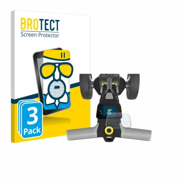 Parte frontal de un envase de producto con el logotipo de la marca BROTECT. Al lado se muestra el dispositivo PowaKaddy CT6 GP