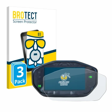 Parte frontal de un envase de producto con el logotipo de la marca BROTECT. Al lado se muestra el dispositivo Ducati Monster /