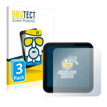 Parte frontal de un envase de producto con el logotipo de la marca BROTECT. Al lado se muestra el dispositivo DJI Action 2 con