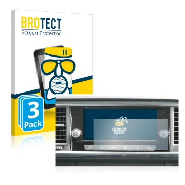 Parte frontal de un envase de producto con el logotipo de la marca BROTECT. Al lado se muestra el dispositivo Seat Ateca 2021 