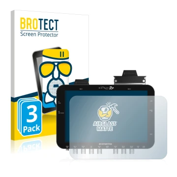 Parte frontal de un envase de producto con el logotipo de la marca BROTECT. Al lado se muestra el dispositivo Convergent Desig