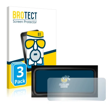 Parte frontal de un envase de producto con el logotipo de la marca BROTECT. Al lado se muestra el dispositivo Hyundai Kona 202