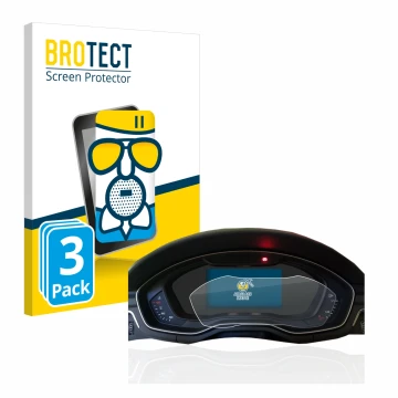 Parte frontal de un envase de producto con el logotipo de la marca BROTECT. Al lado se muestra el dispositivo Audi A4 B9 2017 