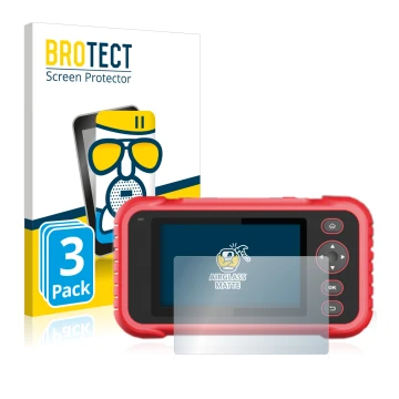 Parte frontal de un envase de producto con el logotipo de la marca BROTECT. Al lado se muestra el dispositivo Launch CRP 123 /