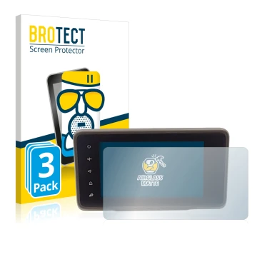 Parte frontal de un envase de producto con el logotipo de la marca BROTECT. Al lado se muestra el dispositivo Dacia Duster 2 M