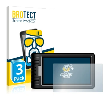 Parte frontal de un envase de producto con el logotipo de la marca BROTECT. Al lado se muestra el dispositivo Topdon ArtiDiag 