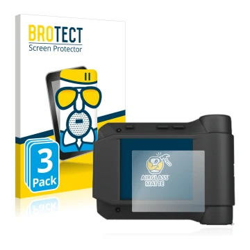 Parte frontal de un envase de producto con el logotipo de la marca BROTECT. Al lado se muestra el dispositivo Swissphone s.Qua