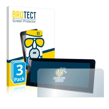 Parte frontal de un envase de producto con el logotipo de la marca BROTECT. Al lado se muestra el dispositivo MG 4 con su prot