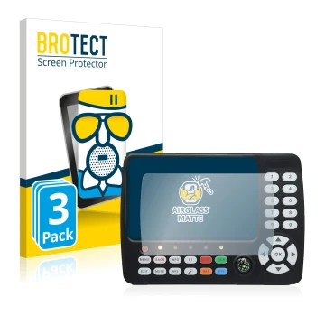 Parte frontal de un envase de producto con el logotipo de la marca BROTECT. Al lado se muestra el dispositivo Satlink ST-5150 