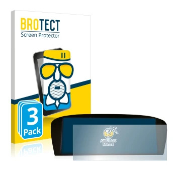 Parte frontal de un envase de producto con el logotipo de la marca BROTECT. Al lado se muestra el dispositivo BMW E91 320d CiC