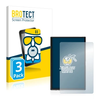 Parte frontal de un envase de producto con el logotipo de la marca BROTECT. Al lado se muestra el dispositivo Yestel T10 10