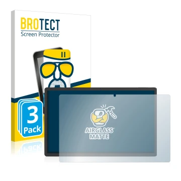 Parte frontal de un envase de producto con el logotipo de la marca BROTECT. Al lado se muestra el dispositivo Sebbe Facetel Ta