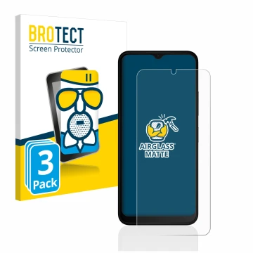 Parte frontal de un envase de producto con el logotipo de la marca BROTECT. Al lado se muestra el dispositivo Nokia C22 con su