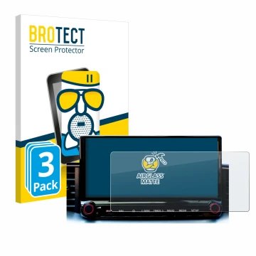 Parte frontal de un envase de producto con el logotipo de la marca BROTECT. Al lado se muestra el dispositivo Kia Xceed 2023 I