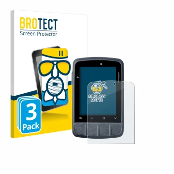 Parte frontal de un envase de producto con el logotipo de la marca BROTECT. Al lado se muestra el dispositivo Giant Dash M200 