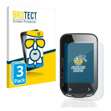 Parte frontal de un envase de producto con el logotipo de la marca BROTECT. Al lado se muestra el dispositivo iGPSPORT BSC100S
