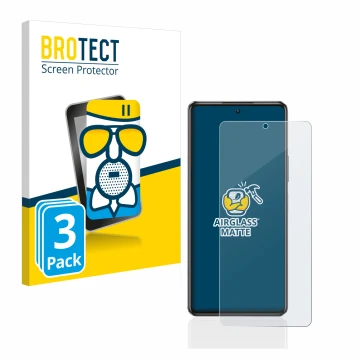 Parte frontal de un envase de producto con el logotipo de la marca BROTECT. Al lado se muestra el dispositivo Infinix Note 30 