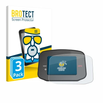 Parte frontal de un envase de producto con el logotipo de la marca BROTECT. Al lado se muestra el dispositivo PowaKaddy CT8 GP