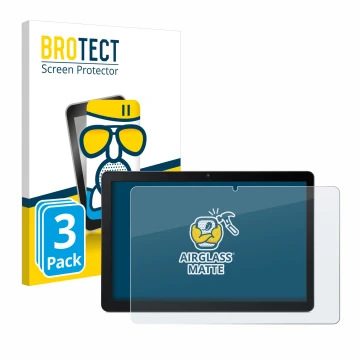 Parte frontal de un envase de producto con el logotipo de la marca BROTECT. Al lado se muestra el dispositivo Acer Iconia Tab 