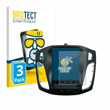 Parte frontal de un envase de producto con el logotipo de la marca BROTECT. Al lado se muestra el dispositivo Isudar Ford/Focu