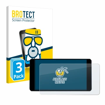 Parte frontal de un envase de producto con el logotipo de la marca BROTECT. Al lado se muestra el dispositivo Zontes 350D con 