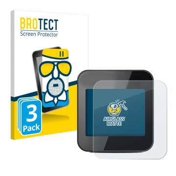 Parte frontal de un envase de producto con el logotipo de la marca BROTECT. Al lado se muestra el dispositivo Cycplus GPS G1 c