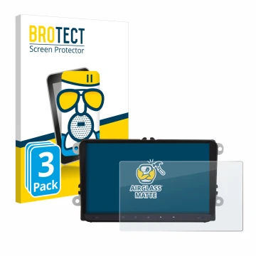 Parte frontal de un envase de producto con el logotipo de la marca BROTECT. Al lado se muestra el dispositivo JF-Sound JF-039W