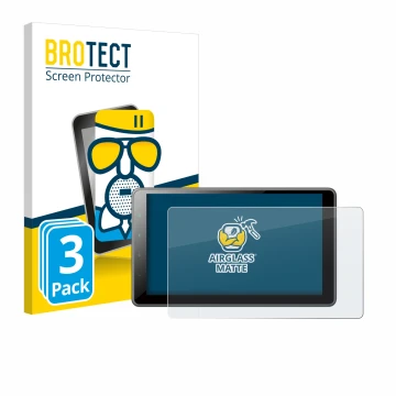 Parte frontal de un envase de producto con el logotipo de la marca BROTECT. Al lado se muestra el dispositivo Pioneer SPH-EVO9