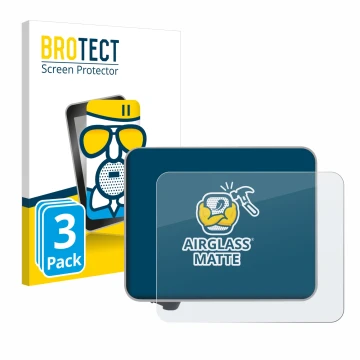 Parte frontal de un envase de producto con el logotipo de la marca BROTECT. Al lado se muestra el dispositivo Bambu Lab A1 3D 