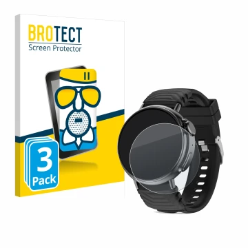 Parte frontal de un envase de producto con el logotipo de la marca BROTECT. Al lado se muestra el dispositivo AMZSA GT88 con s