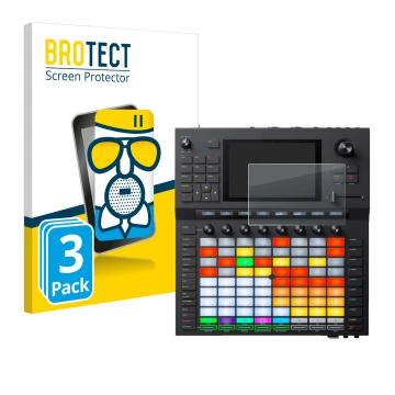 Parte frontal de un envase de producto con el logotipo de la marca BROTECT. Al lado se muestra el dispositivo Akai Force con s