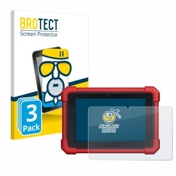 Parte frontal de un envase de producto con el logotipo de la marca BROTECT. Al lado se muestra el dispositivo Launch MOT IV (4