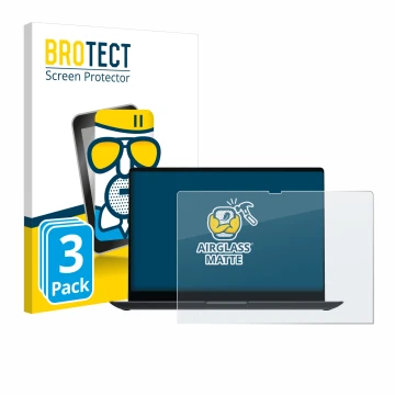 Parte frontal de un envase de producto con el logotipo de la marca BROTECT. Al lado se muestra el dispositivo Samsung Galaxy B