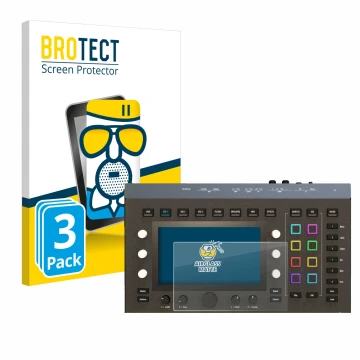 Parte frontal de un envase de producto con el logotipo de la marca BROTECT. Al lado se muestra el dispositivo Waldorf Iridium 
